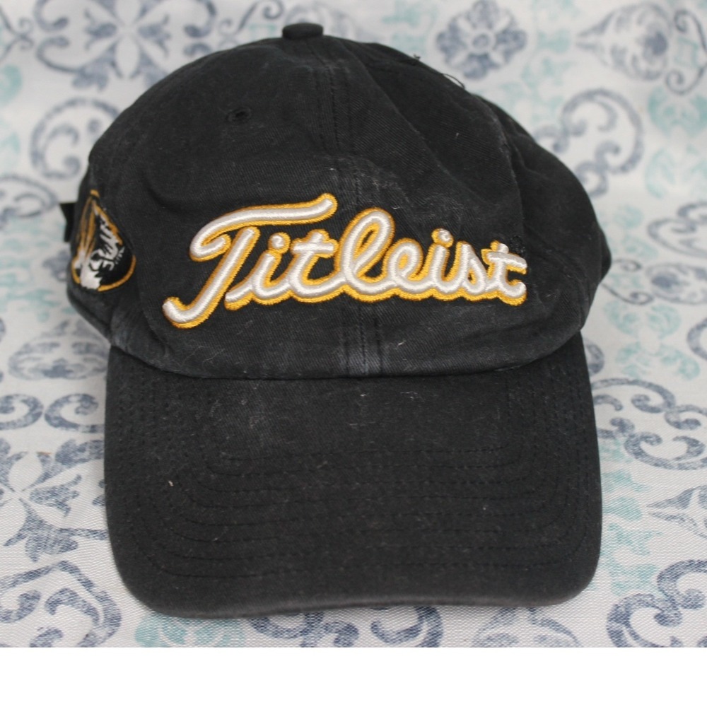 Titleist Golf Cap Black Mizzou Tigers‎ Embroidered Baseball Hat Men